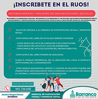 Vecino Barranquino – Inscribete en el RUOS