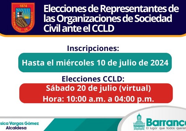 Elección de Representantes de las Organizaciones de Sociedad Civil ante el CCLD